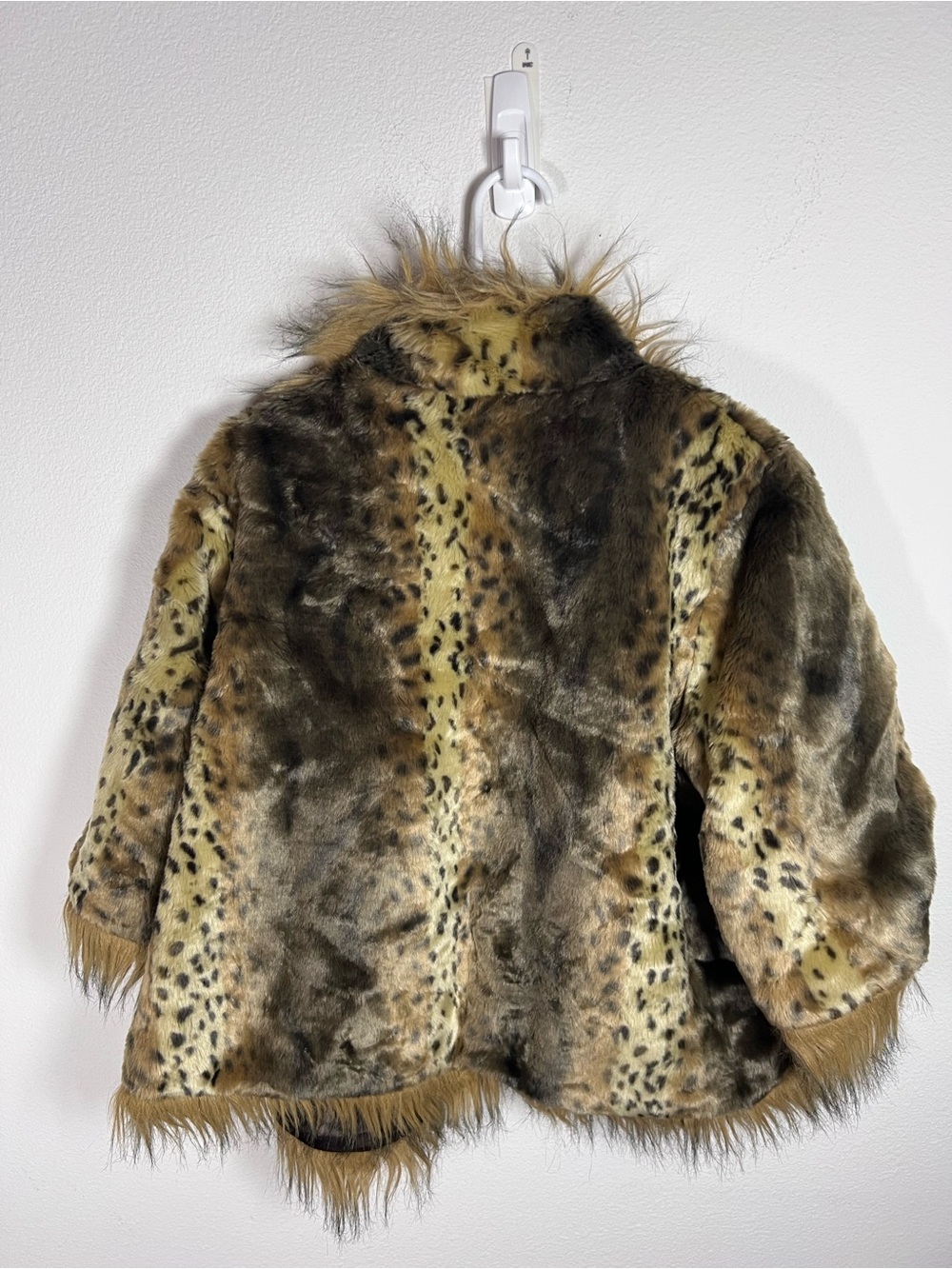 Venezia Milano Animal Print Faux Fur Jacket in Brown Tones Size XL - Picture 2 of 5